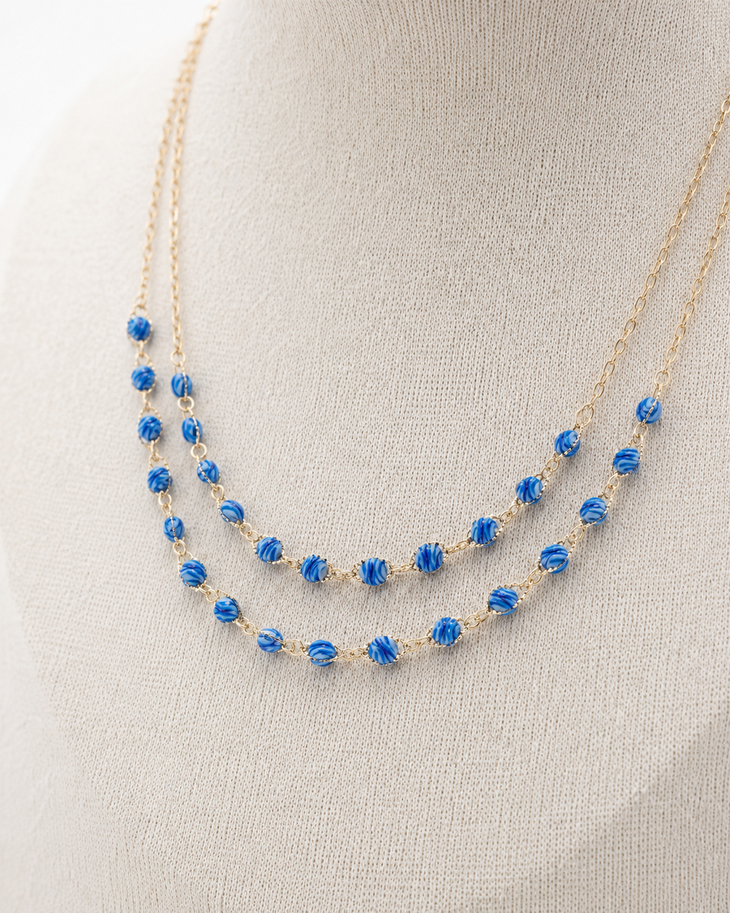 Ocean Blue Layered Necklace