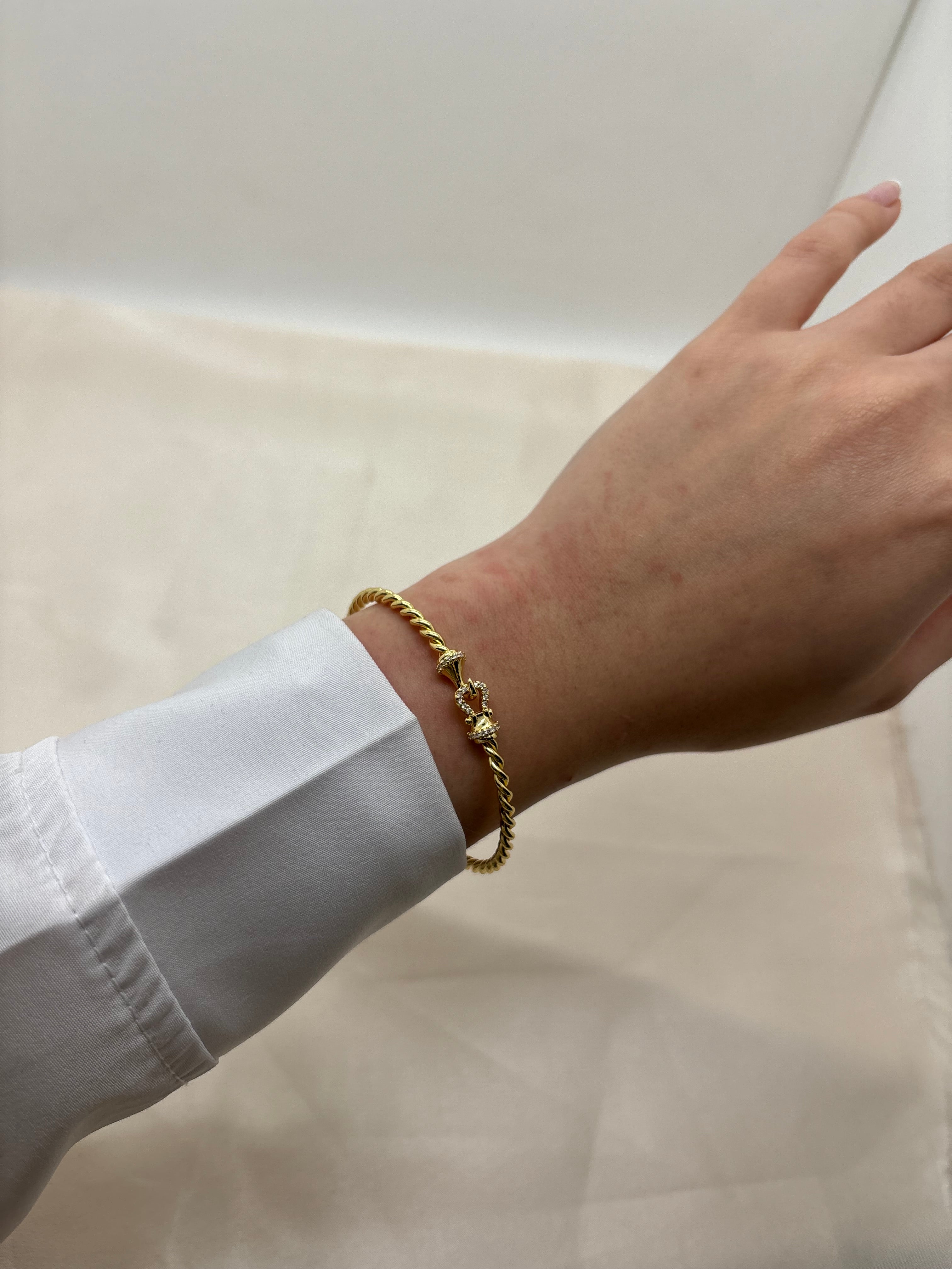 Minimal belt bangle