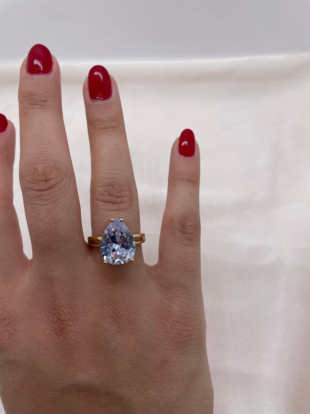 Big Solitaire Zircon Ring