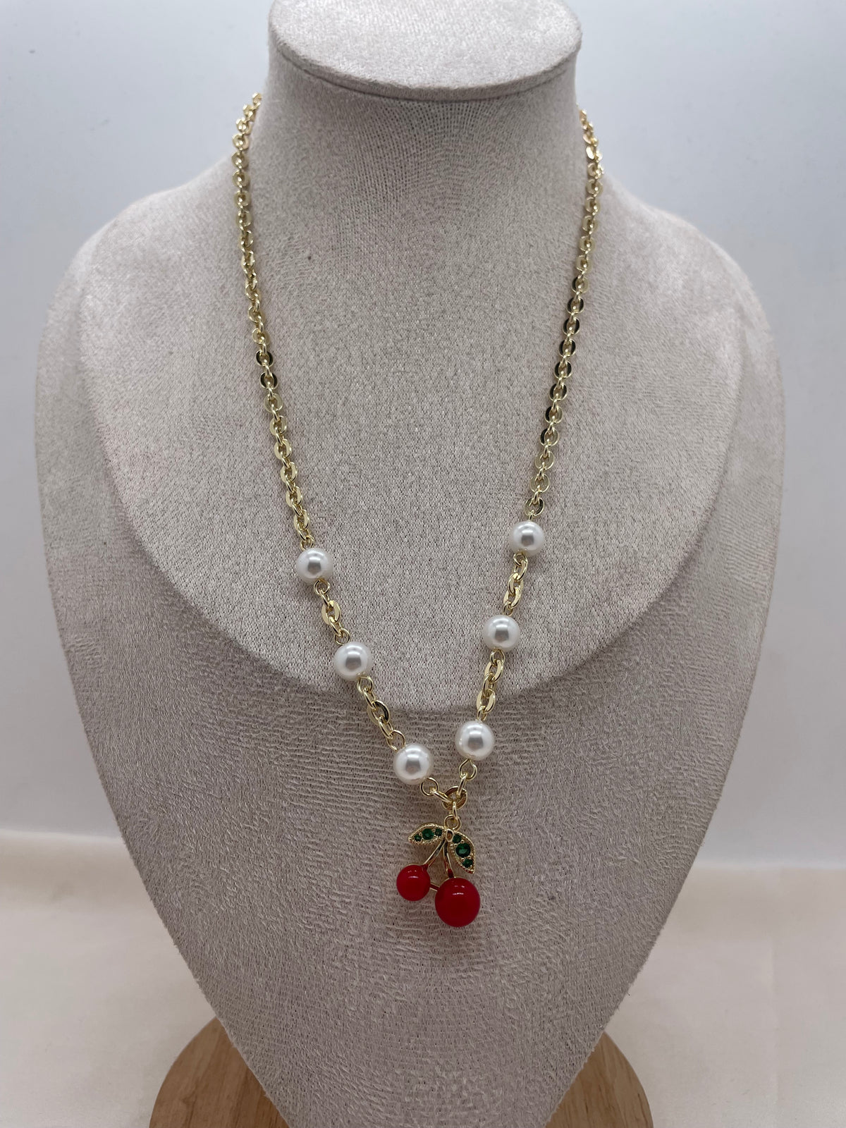 Pearl Cherry Necklace