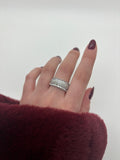 Thick baguette ring band