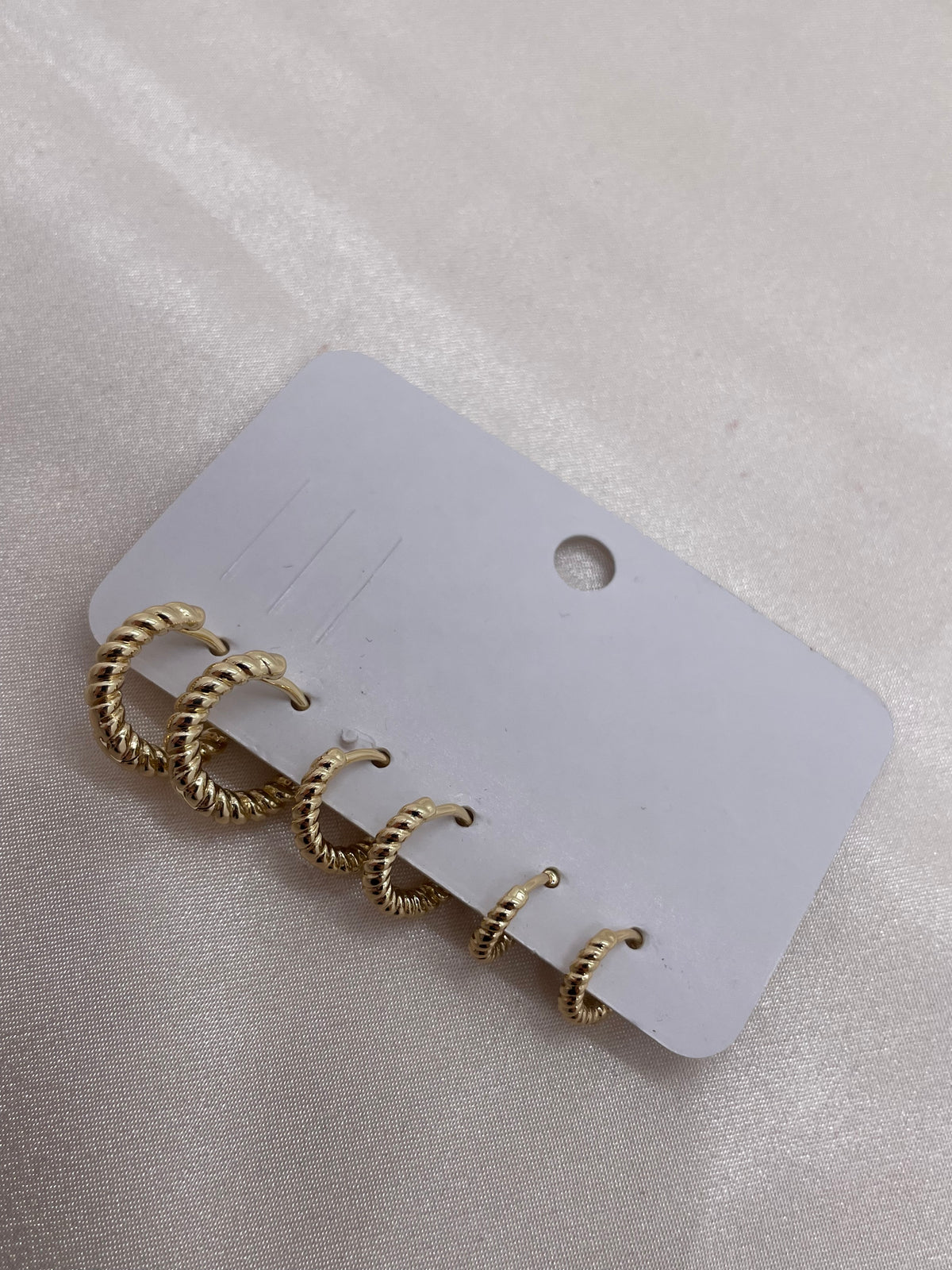 Lined Hoop Set Earrings