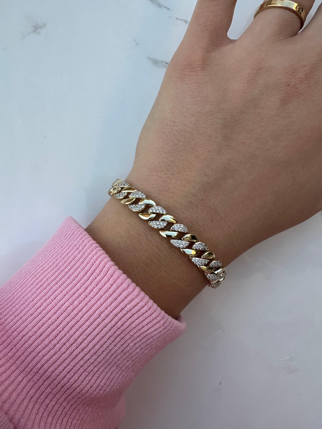 Chain zircon bracelet