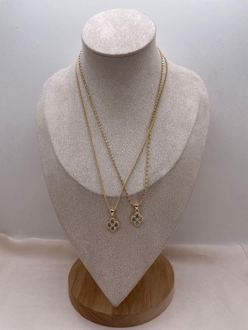 Zircon Vancleef Pendant Necklace