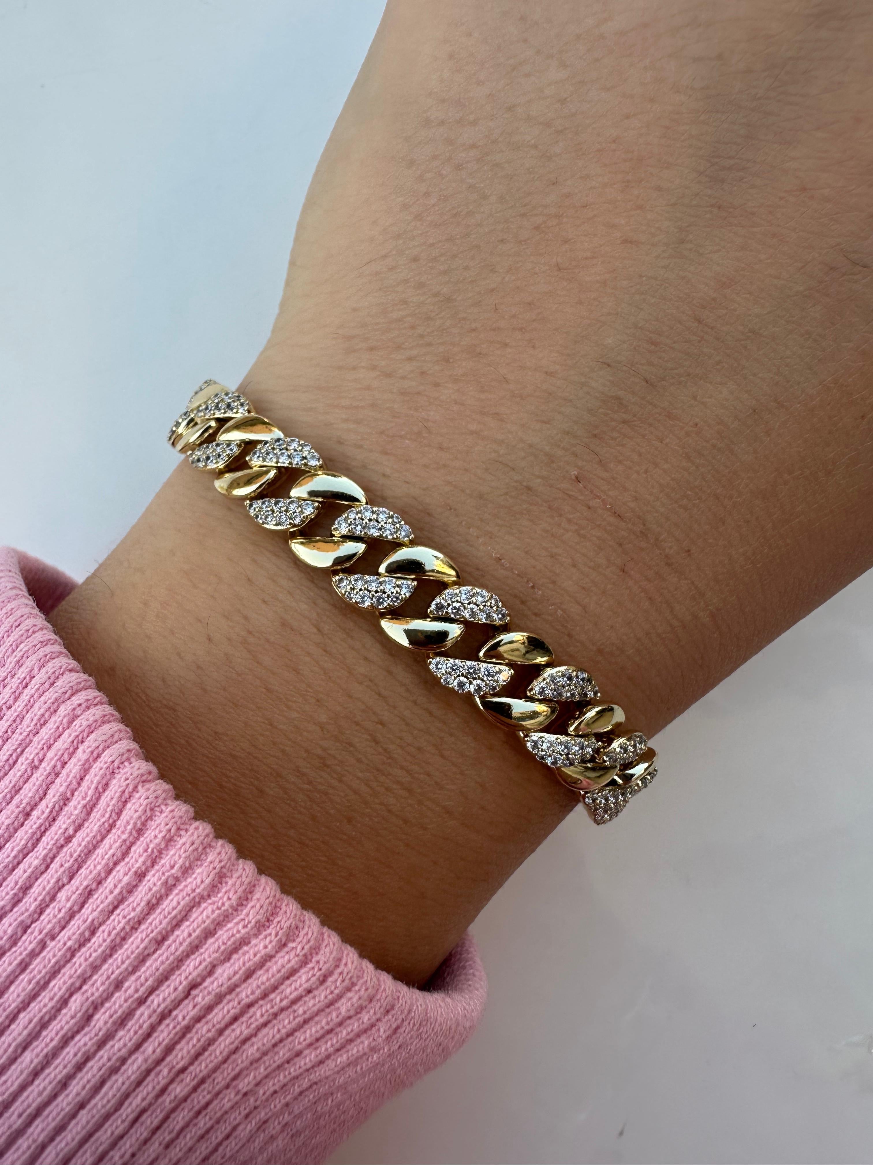 Chain zircon bracelet