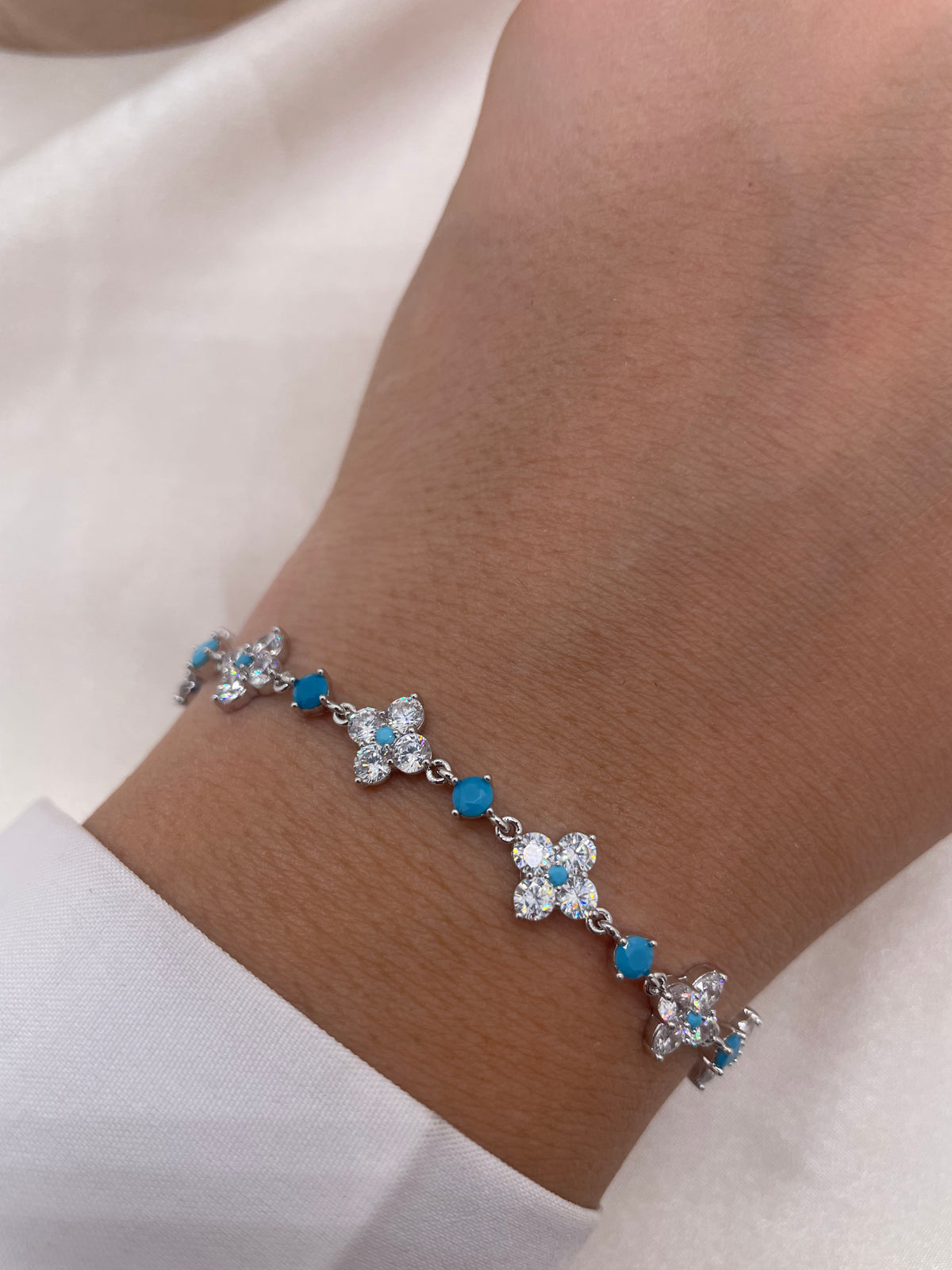 Blue flower Bracelet
