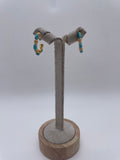 Petite Blue Hoop Earrings