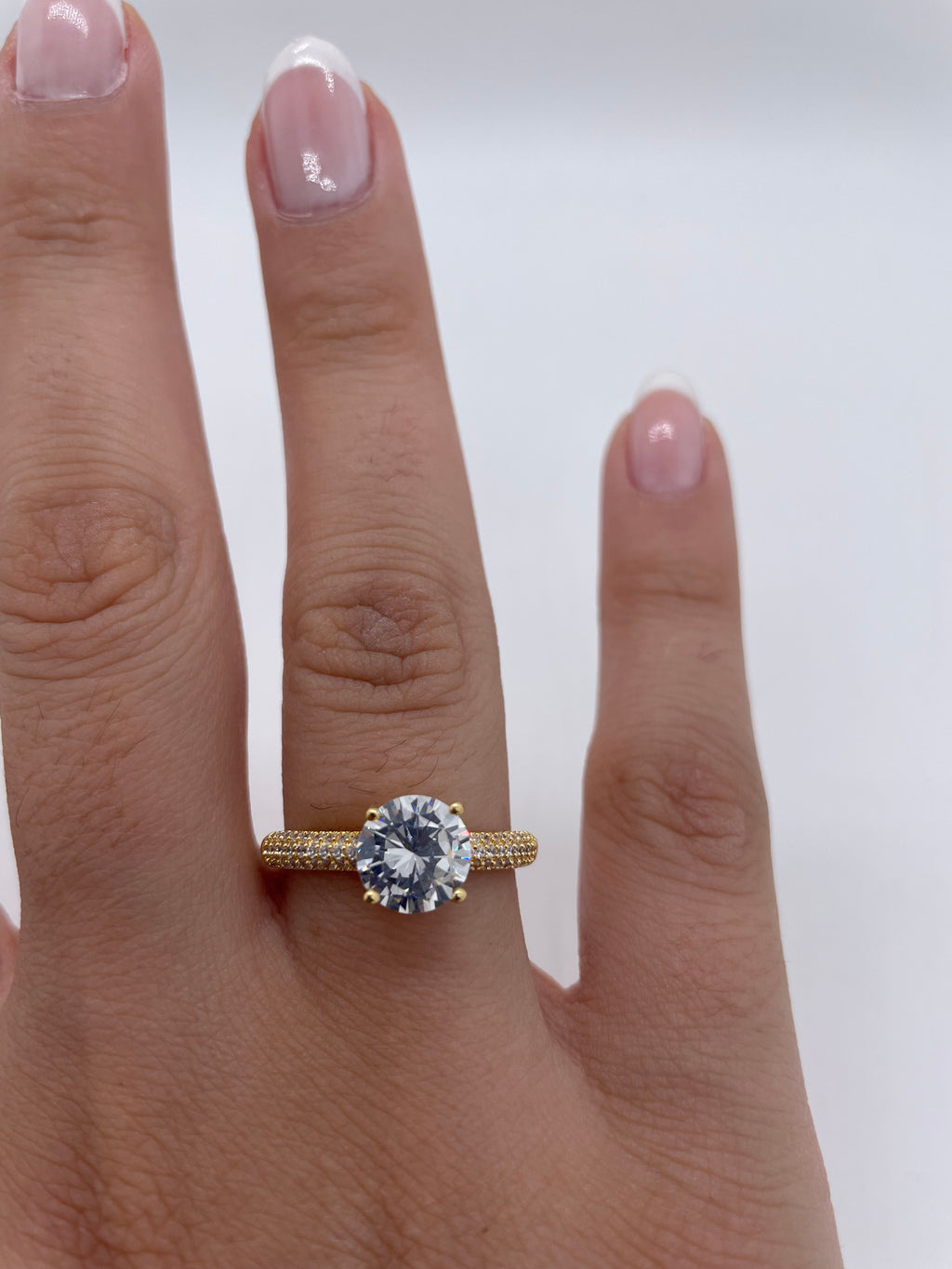 Gold Solitaire Ring