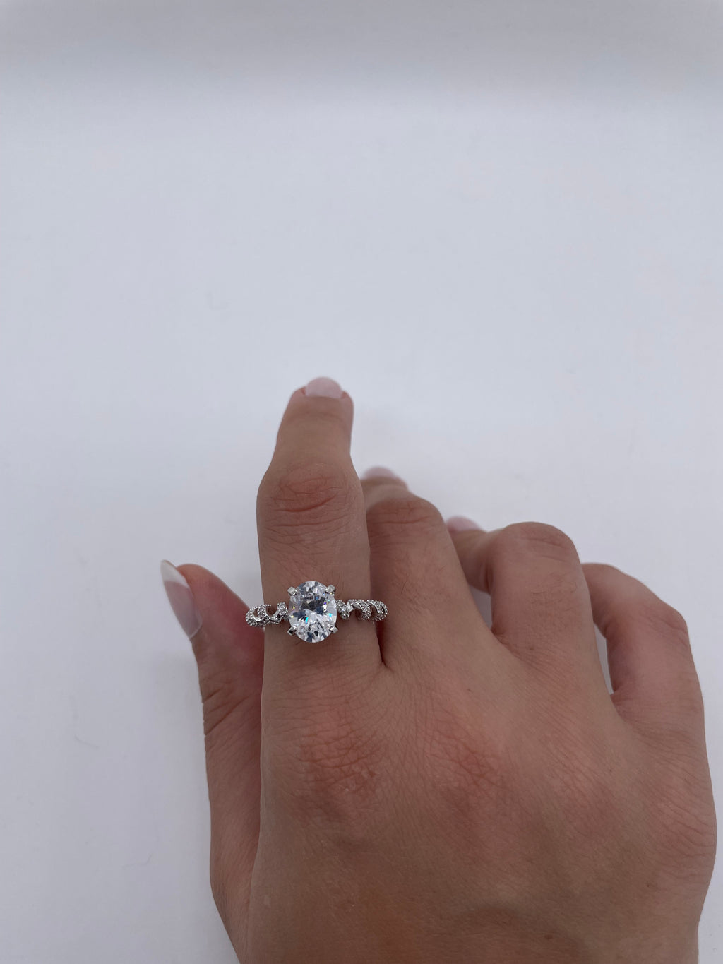 Silver Solitaire Ring