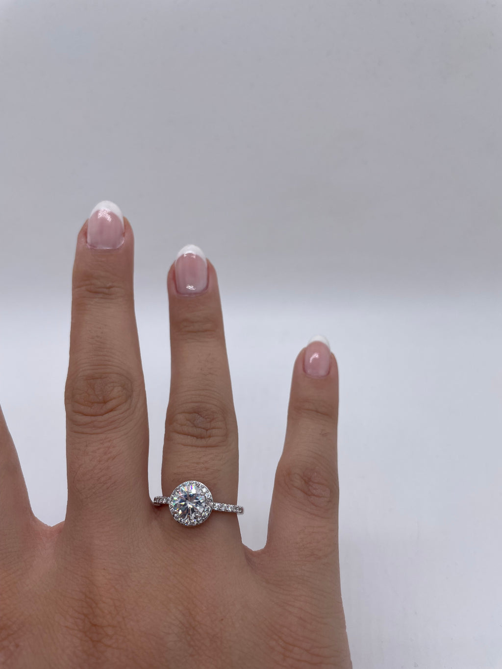 Round Zircon Solitaire Ring