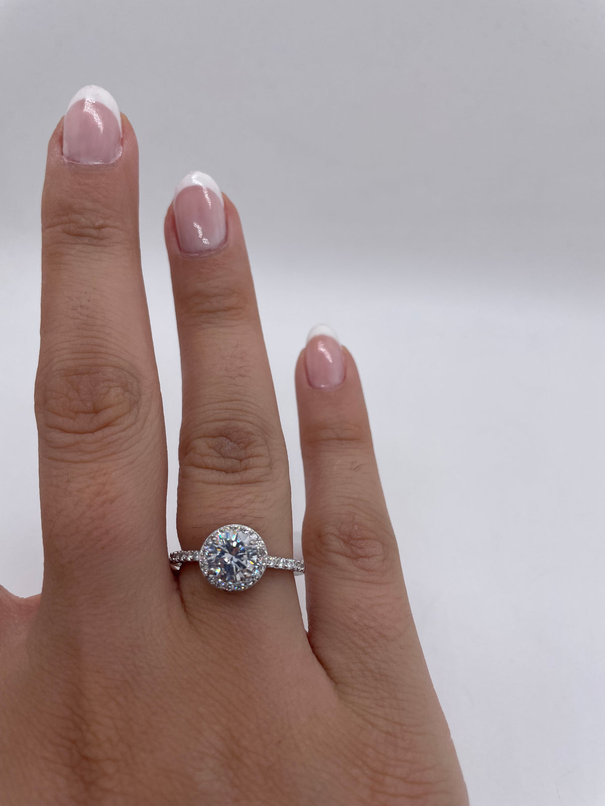 Round Zircon Solitaire Ring