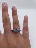 Silver Solitaire Ring