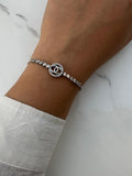 Channel tennis bracelet