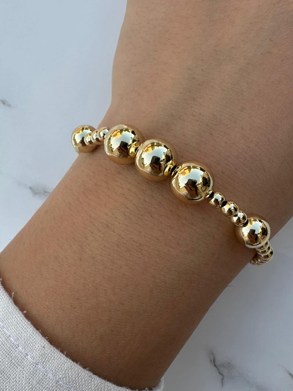 3 circles beaded bracelet