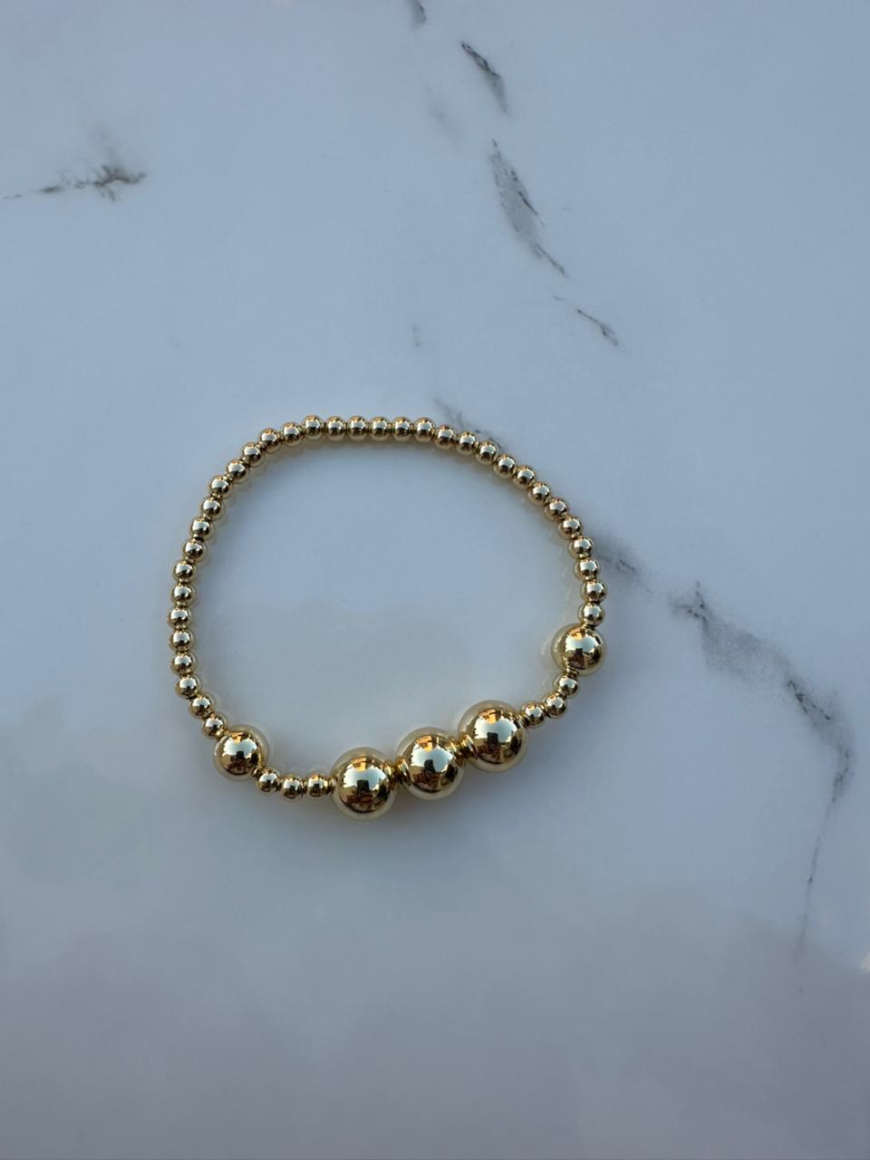 3 circles beaded bracelet