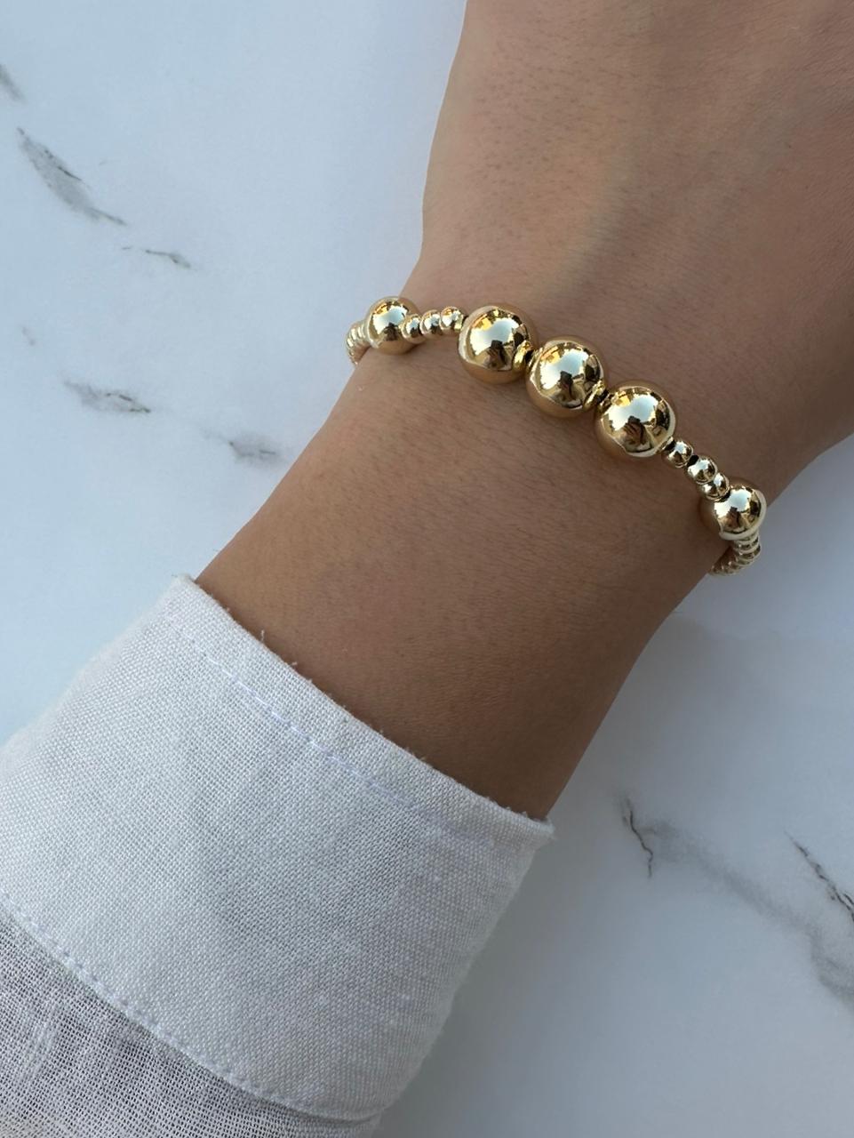 3 circles beaded bracelet