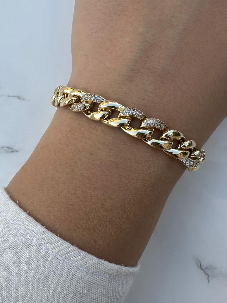 Chain zircon bracelet