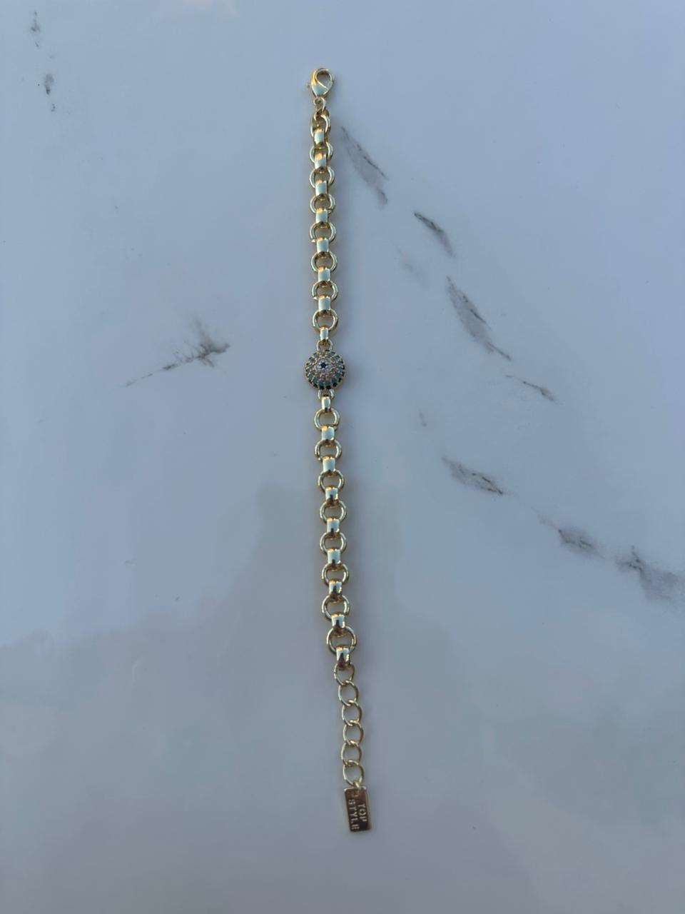 Classic circle zircon bracelet