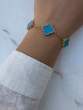 Baby blue gold van cleef bracelet