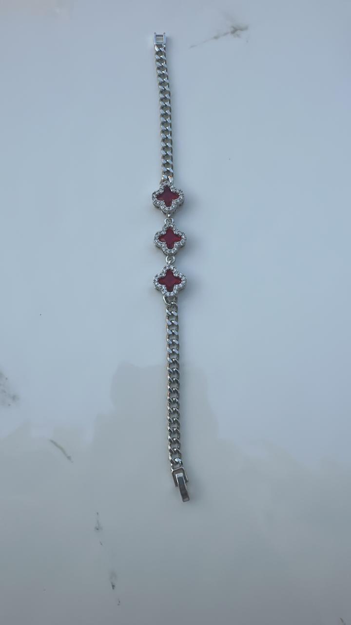 silver van cleef (Burgundy)