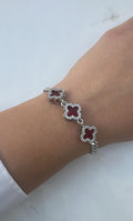 silver van cleef (Burgundy)