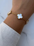 white marble van cleef bracelet