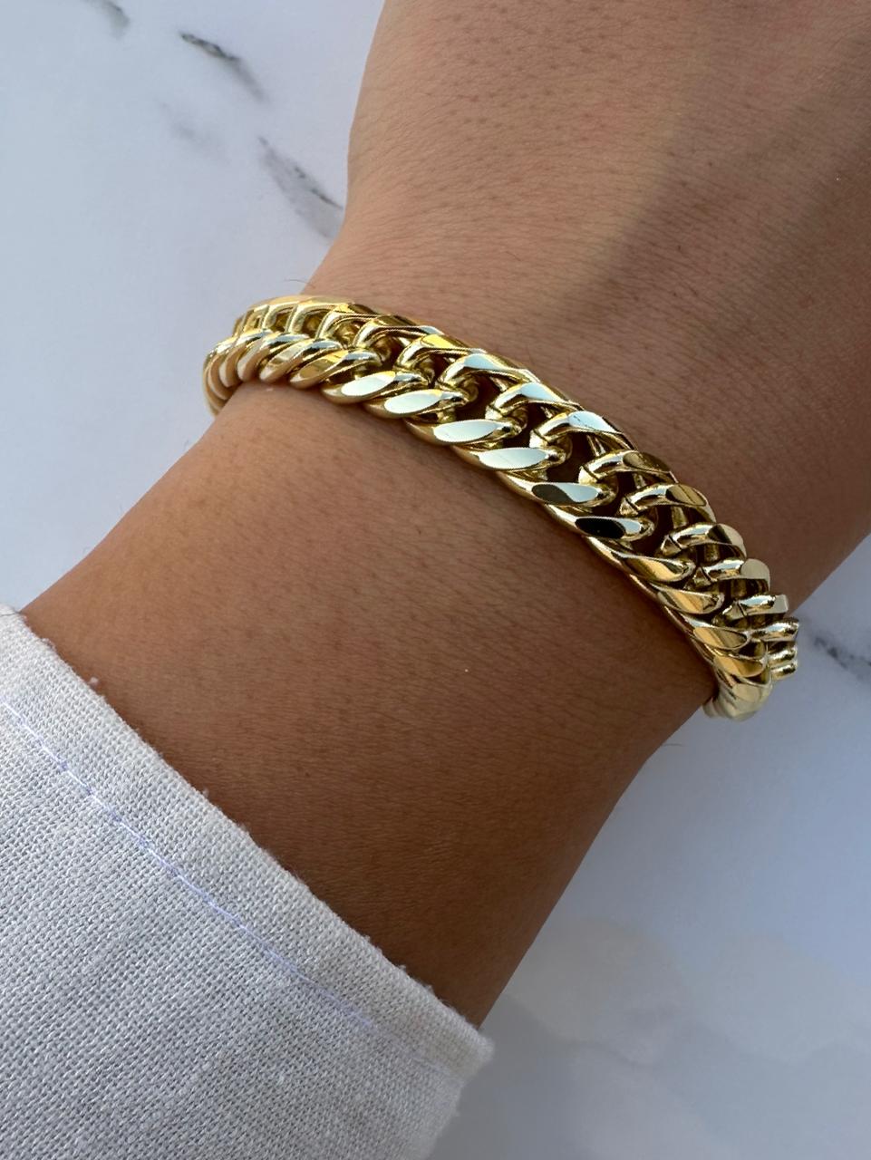 thick classic chain bracelet