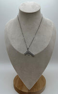 Gun Silver Necklace