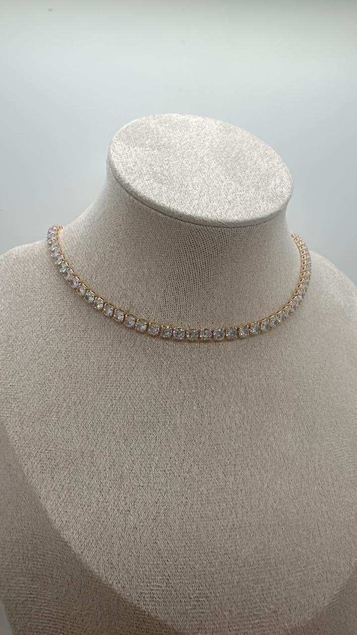 Gold Tennis Necklace
