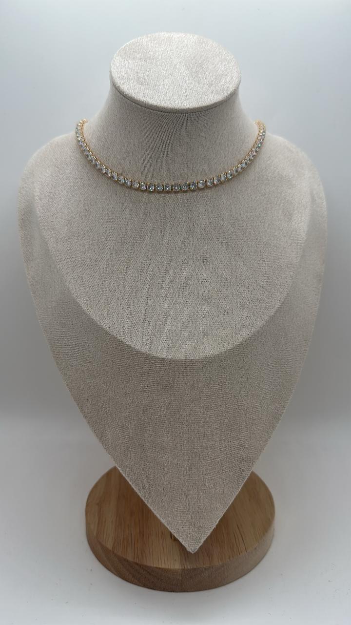 Gold Tennis Necklace