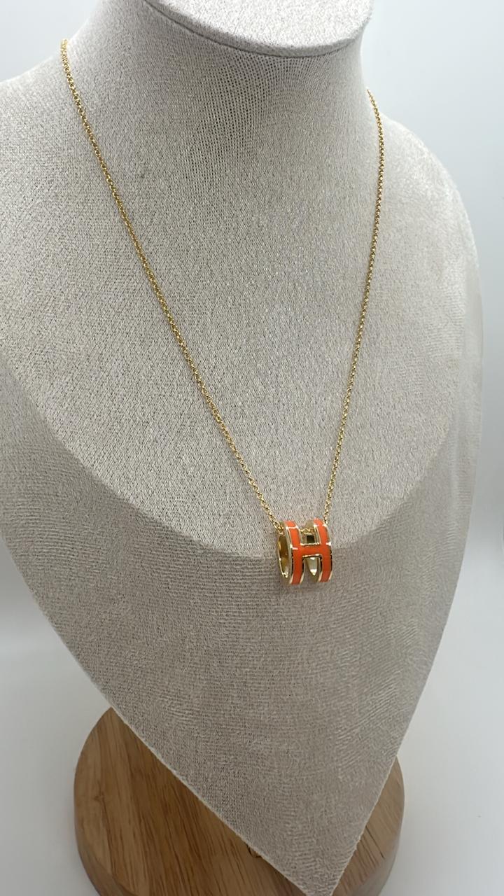 Pop H Hermes Pendant Necklace
