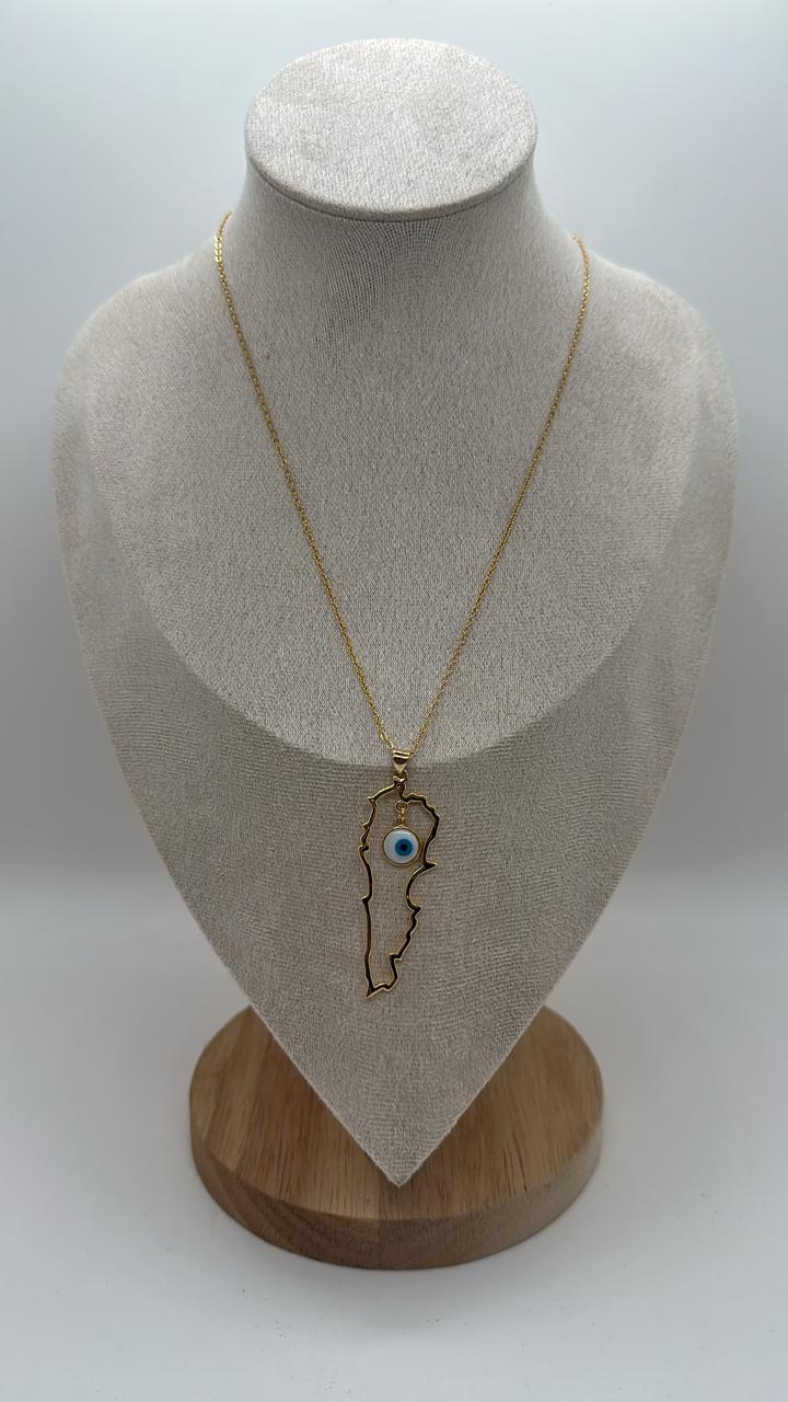 Lebanon's Map Necklace