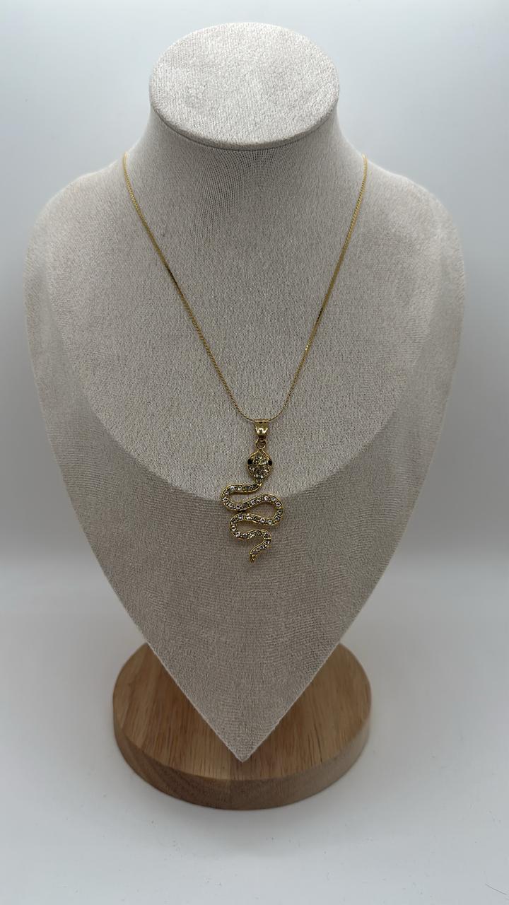 Snake Zircon Necklace