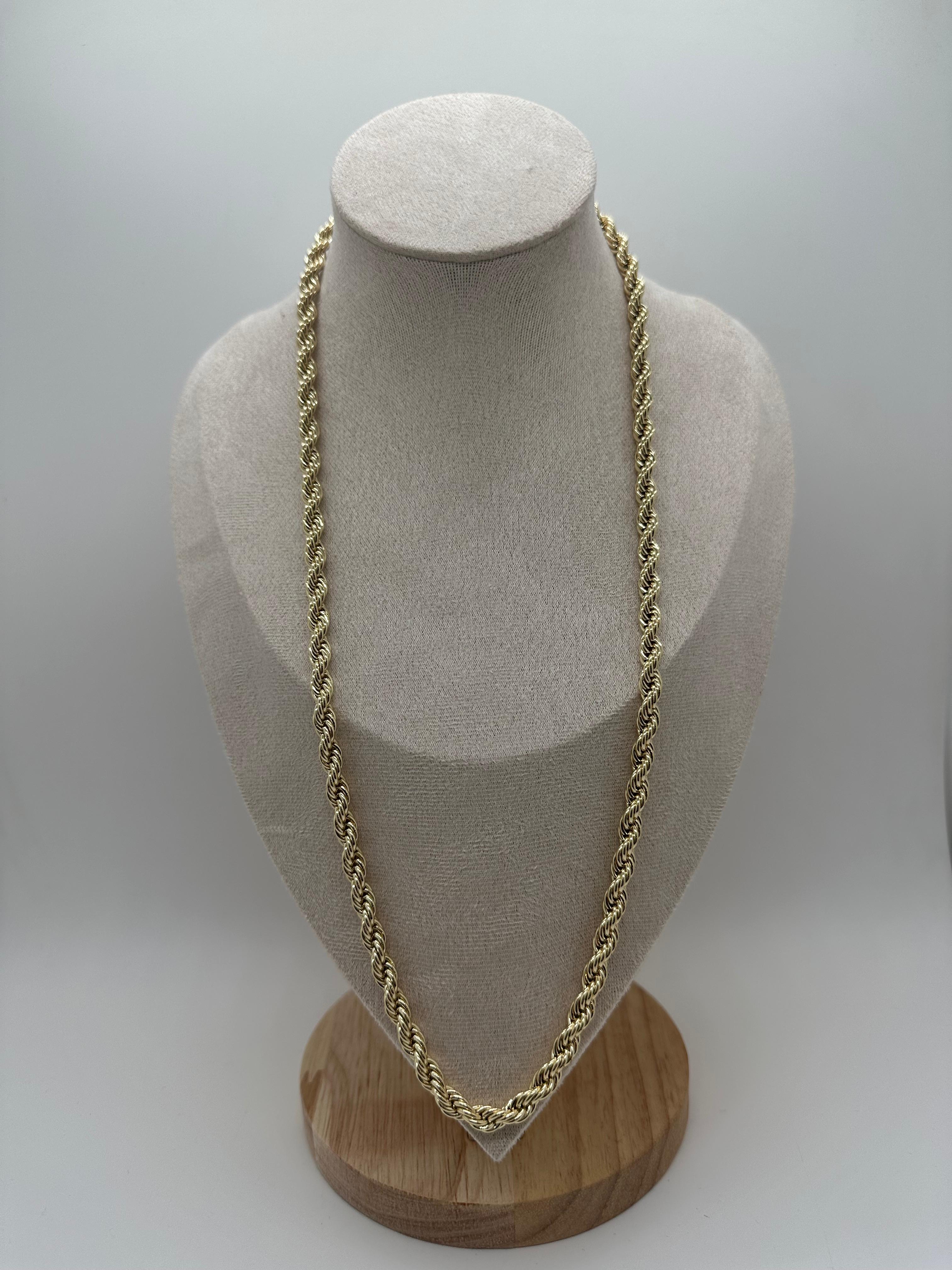 Twisted Gold Unisex Necklace